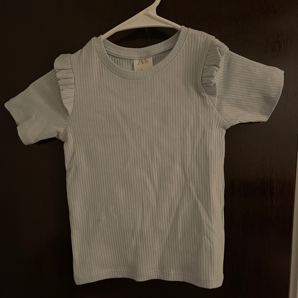 Zara light blue T-shirt for toddle girl